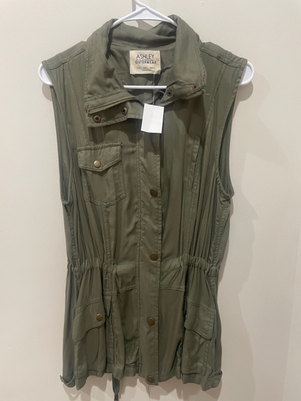 Ashley By 26 International Olive Green Utility Jacket